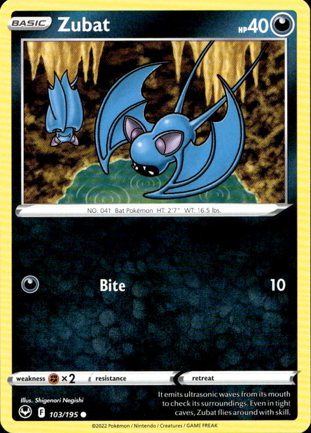 Scanned front of Zubat